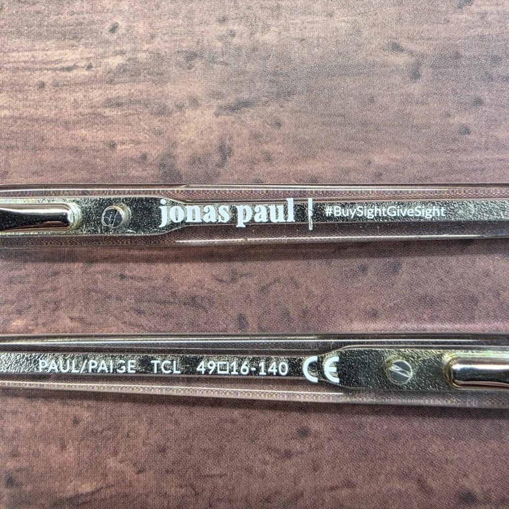 Jonas Paul Paul Paige TCL Eyeglass Temples Silver Glitter Mint 140mm Replacement